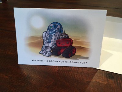 geek fuel star wars greeting card