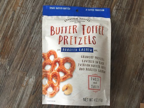 Everton Toffee Butter Toffee Pretzels (Roasted Cashew) 