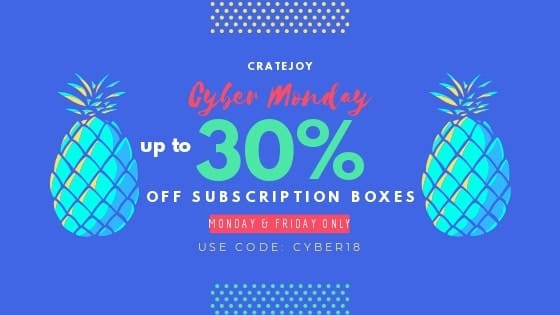 cratejoy cyber monday 2018