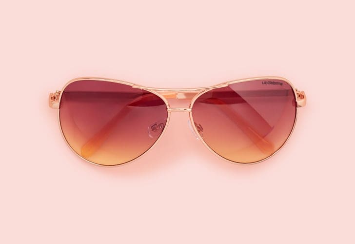 Liz Claiborne Exclusively Available at JCPenney Sloane Rose Gold Sunglasses