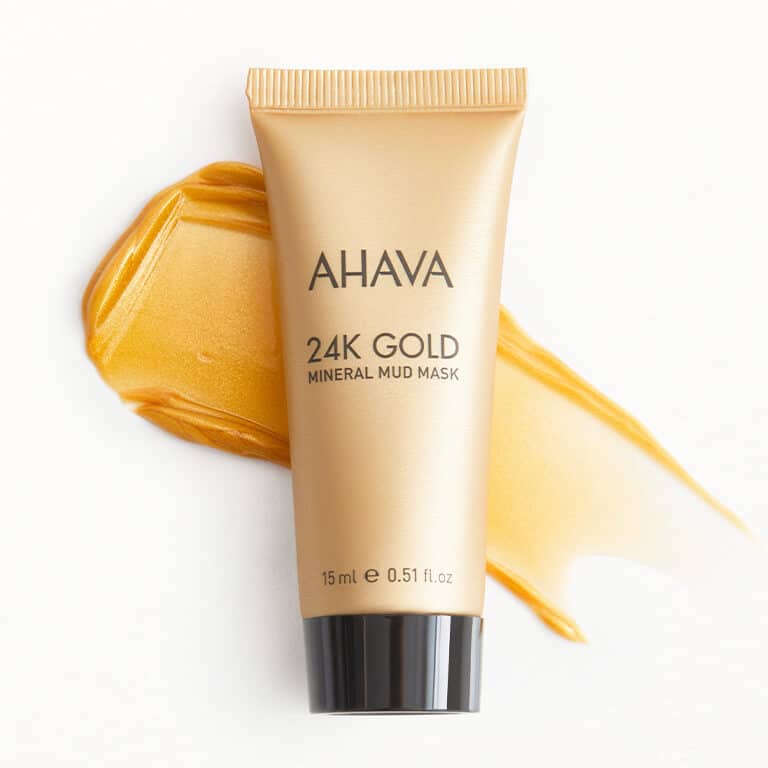 This image has an empty alt attribute; its file name is ahava-gold-mineral-mask.jpg