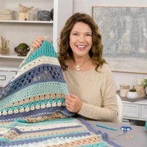 Annies crochet striped afghan kit club 2