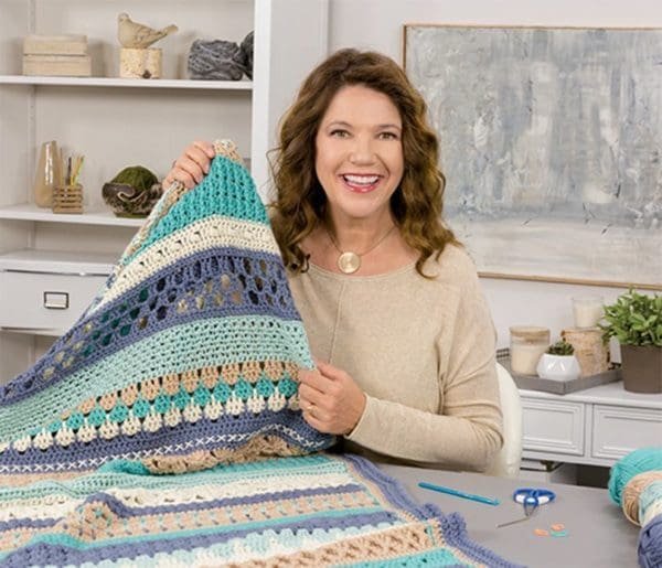 Annies crochet striped afghan kit club 2