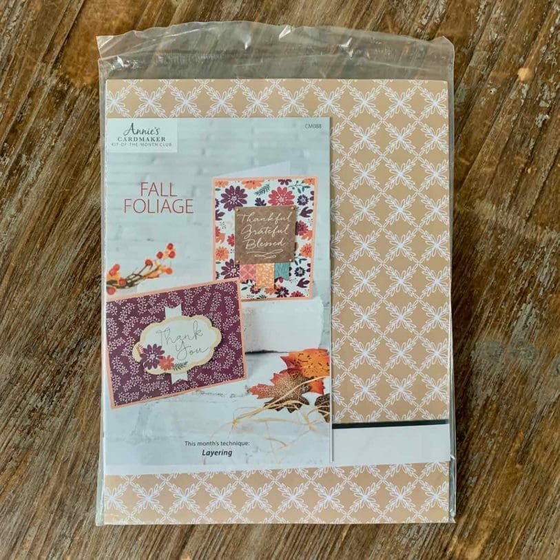 Annie's CardMaker KitoftheMonth Club October 2020 Review (Fall