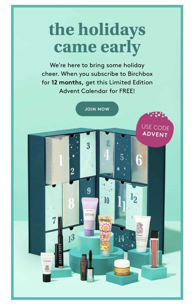 Free-Birchbox-advent-calendar