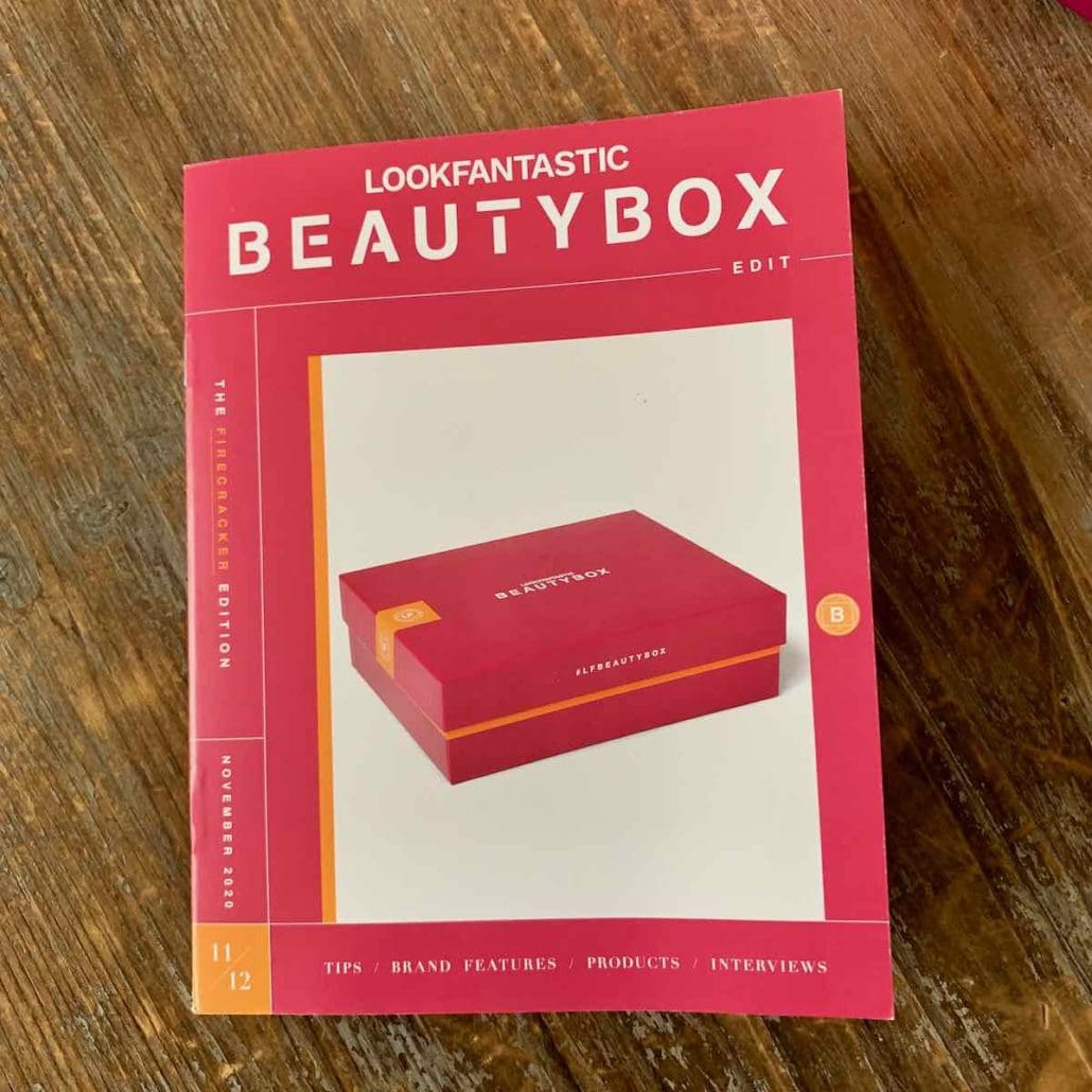 lookfantastic beauty box november 2020 review firecracker edition 2