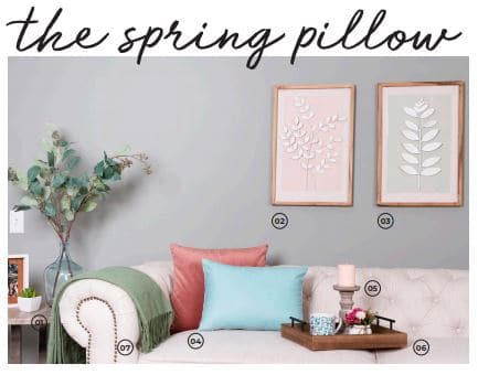 decocrated spring 2021 spoilers spring pillow