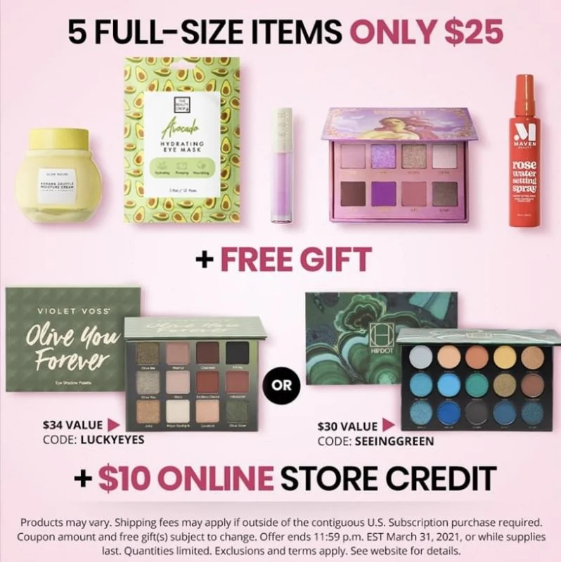 boxycharm march 2021 coupon Custom