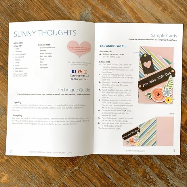 Annie's CardMaker Kit March 2021 Review - Sunny Thoughts Edition   Coupon 020