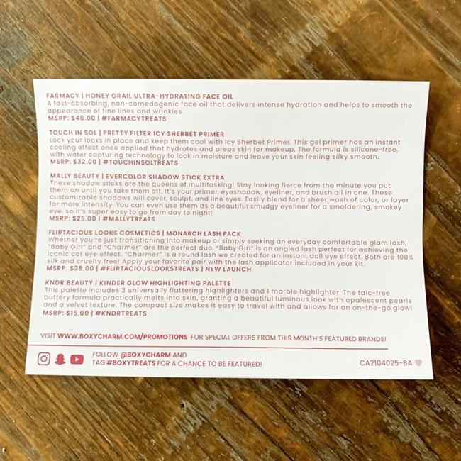 BOXYCHARM April 2021 Review Variation #1 Coupon 008