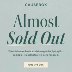 causebox spring 2021 box almost sold out 20 off coupon 1