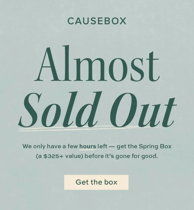 causebox spring 2021 box almost sold out 20 off coupon 1