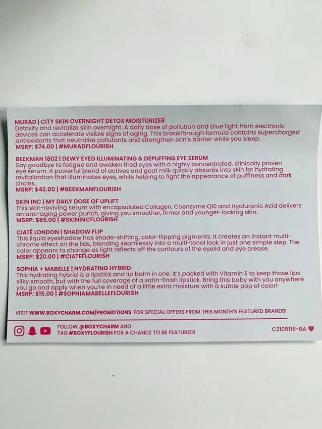 BOXYCHARM May 2021 Review Coupon 006 BOXYCHARM May 2021 Review Coupon 006