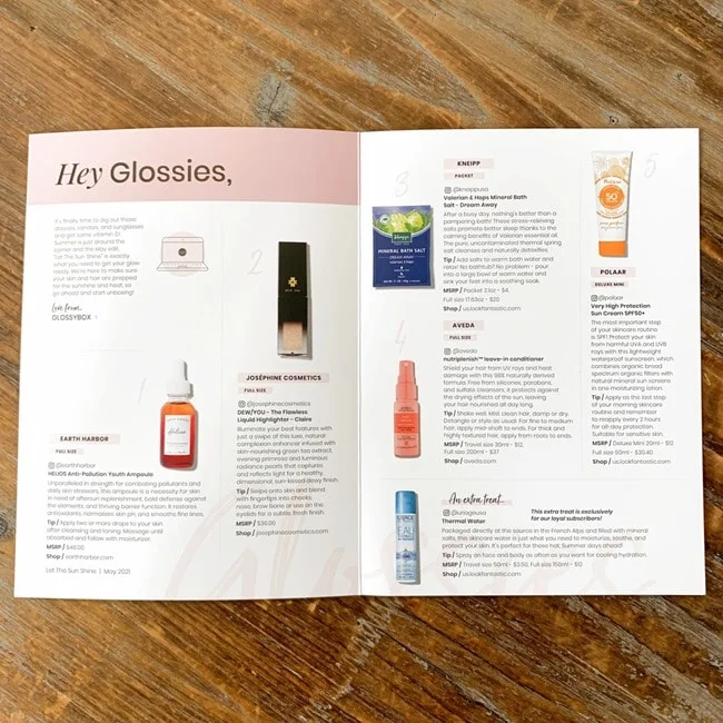 GLOSSYBOX May 2021 Review   Coupon 006
