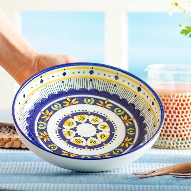 Handpainted Serving Bowl - Allegra_4