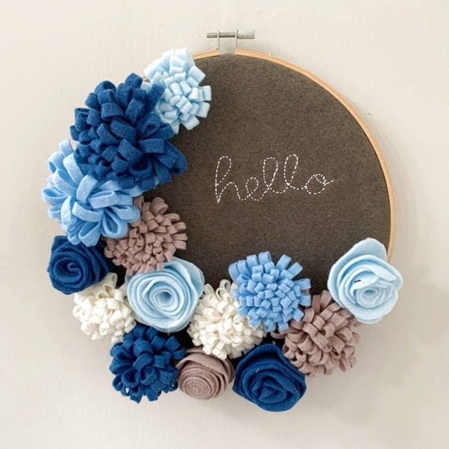 Annie's Creative Woman Kit-of-the-Month Club Floral Hoop Art Review 016