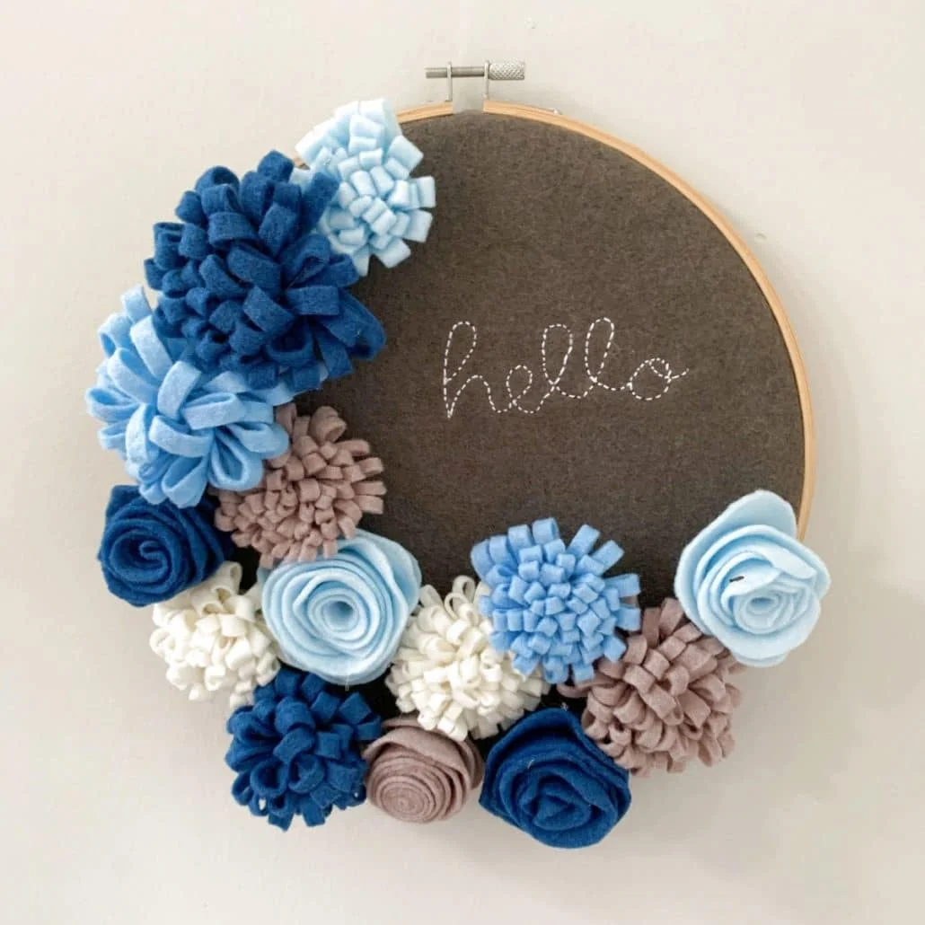 Annies Creative Woman Kit of the Month Club Floral Hoop Art Review 016