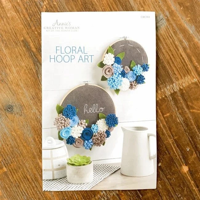 Annie's Creative Woman Kit-of-the-Month Club Floral Hoop Art Review 020