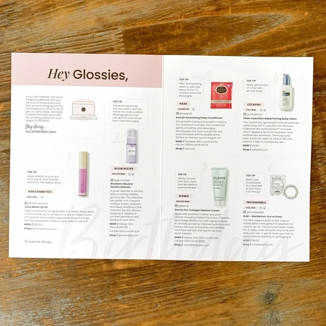 GLOSSYBOX August 2021 Review 010