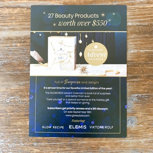 GLOSSYBOX September 2021 Review 001