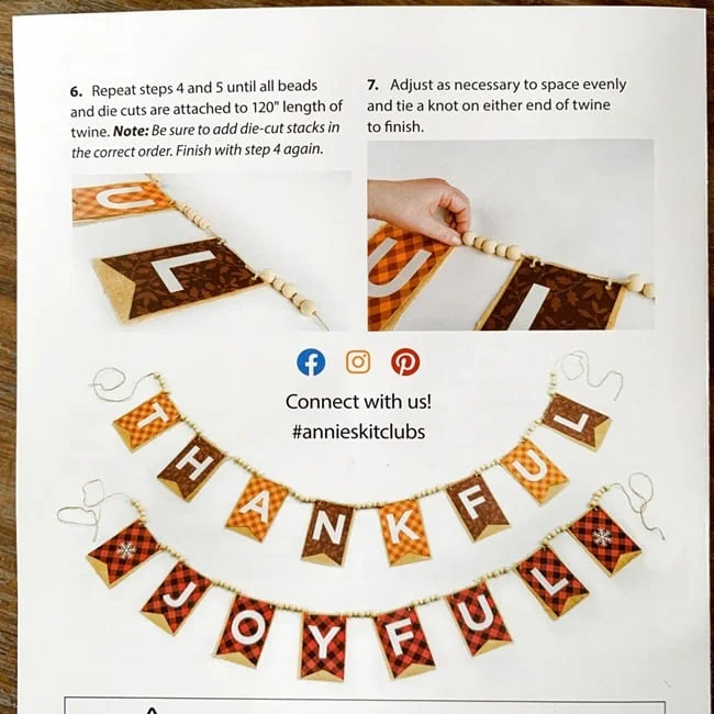 Annie's Creative Woman Kit-of-the -Month Club Reversible Holiday Banner Review 006