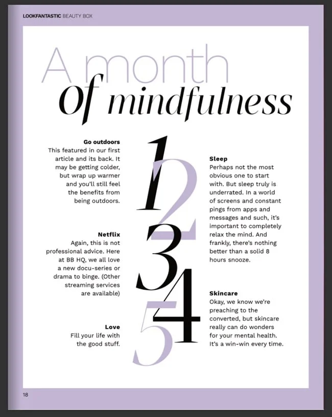 LookFantastic Beauty Box November 2021 Booklet (1)