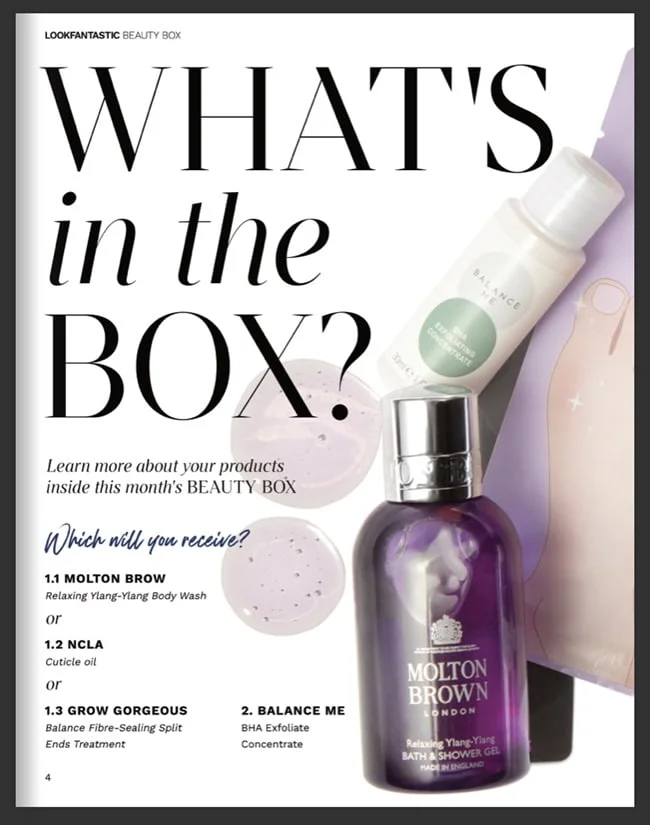 LookFantastic Beauty Box November 2021 Booklet (3)