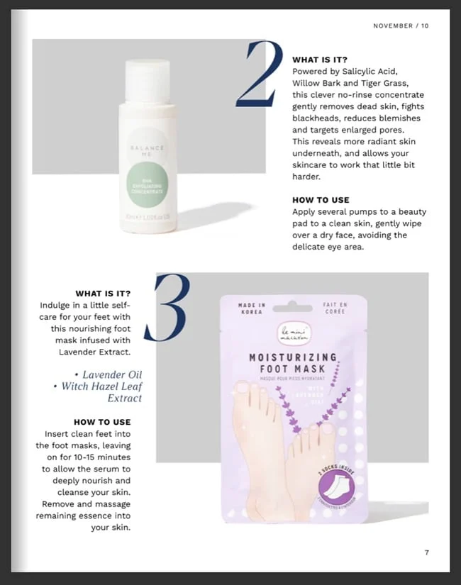 LookFantastic Beauty Box November 2021 Booklet (6)