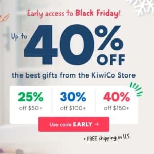 kiwico early black friday deal 1495 per month subscriptions and up to 40 off the shop