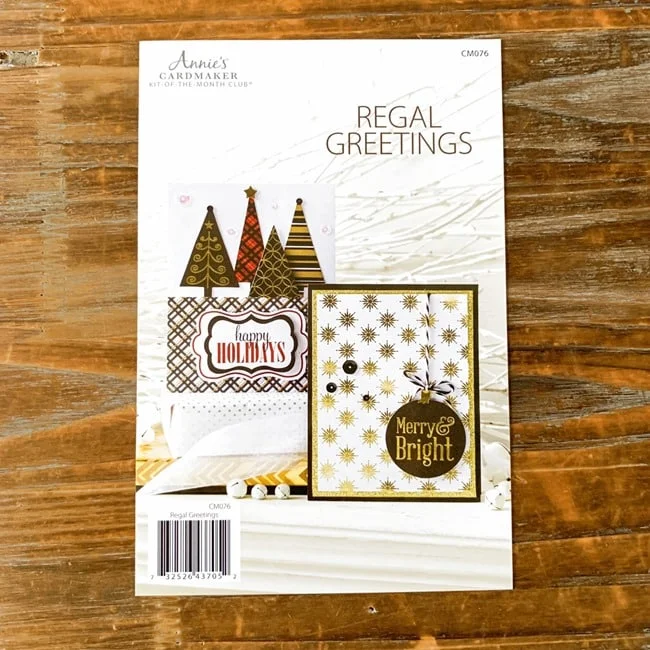 Annie's CardMaker Kit Regal Greeting Card Review 008