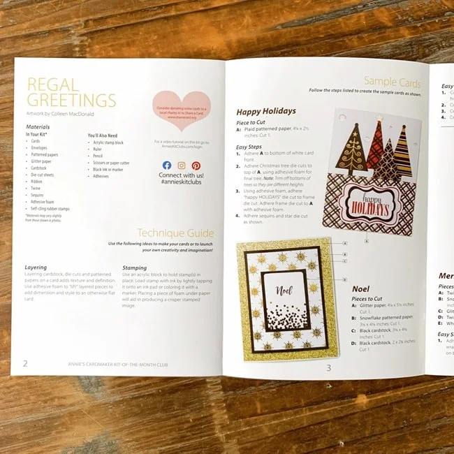 Annie's CardMaker Kit Regal Greeting Card Review 009