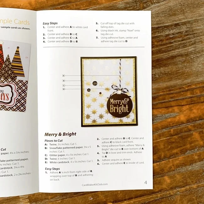 Annie's CardMaker Kit Regal Greeting Card Review 010