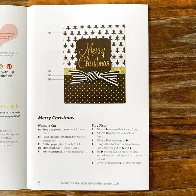 Annie's CardMaker Kit Regal Greeting Card Review 011