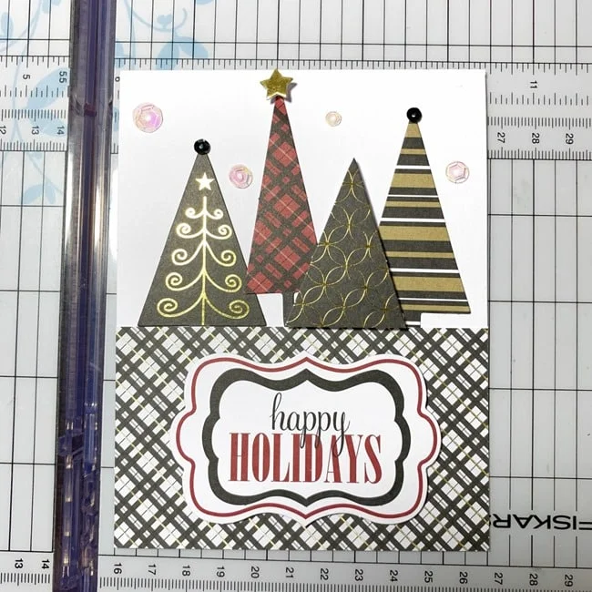 Annie's CardMaker Kit Regal Greeting Card Review 016