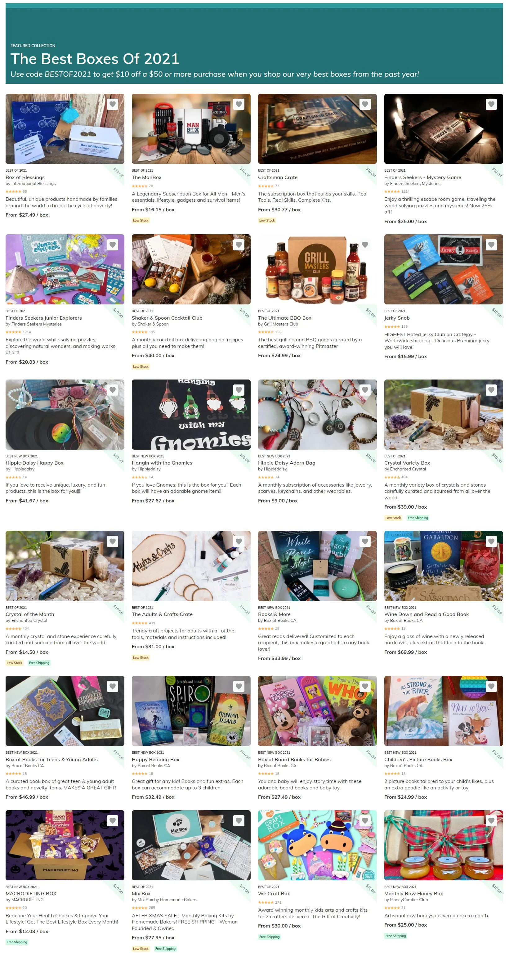 cratejoy best of 2021 boxes sale save 10 off orders more than 50