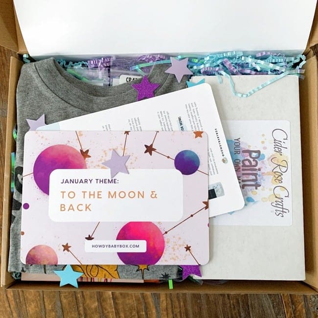 Howdy Baby Box January 2022 Review - To The Moon and Back Theme 010