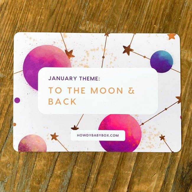 Howdy Baby Box January 2022 Review - To The Moon and Back Theme 012