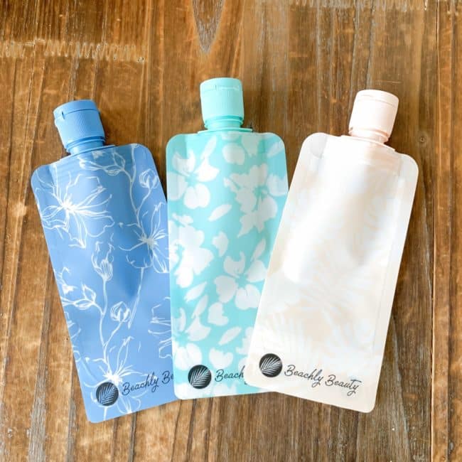 The Tropical 3 Pack Travel Pouches by Beachly