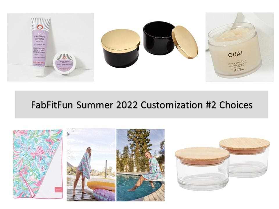 fabfitfun summer 2022 spoilers customization choice #2