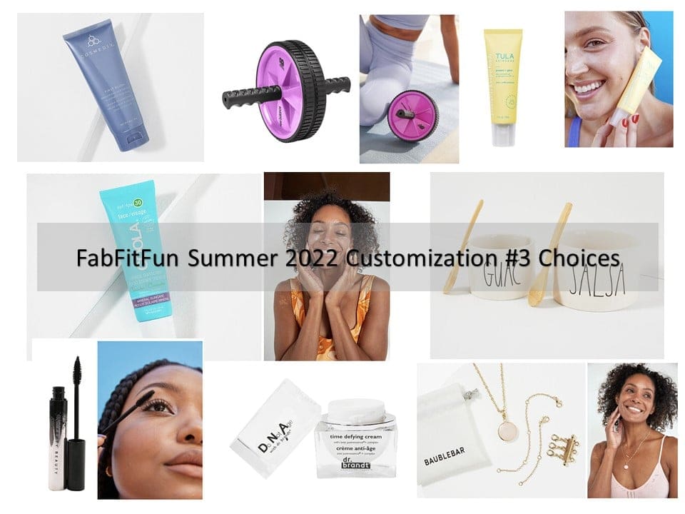 fabfitfun summer 2022 spoilers customization choice #3