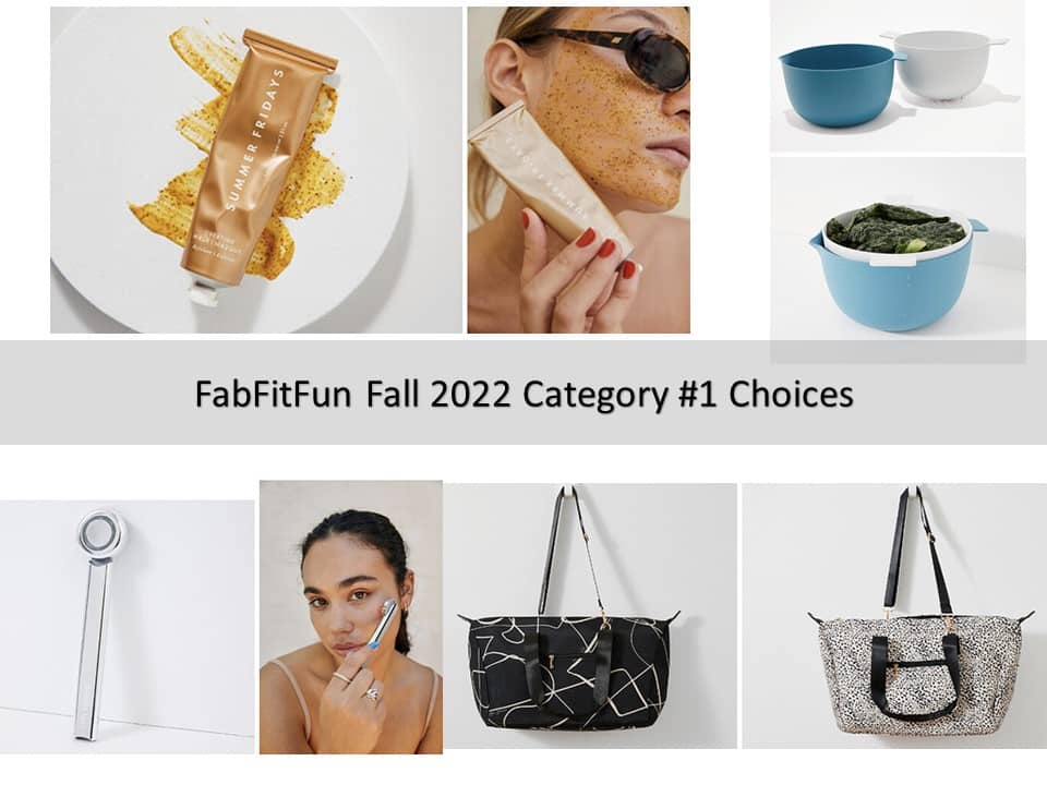 fabfitfun fall 2022 full spoilers all choices for categories 1 6 coupon 1