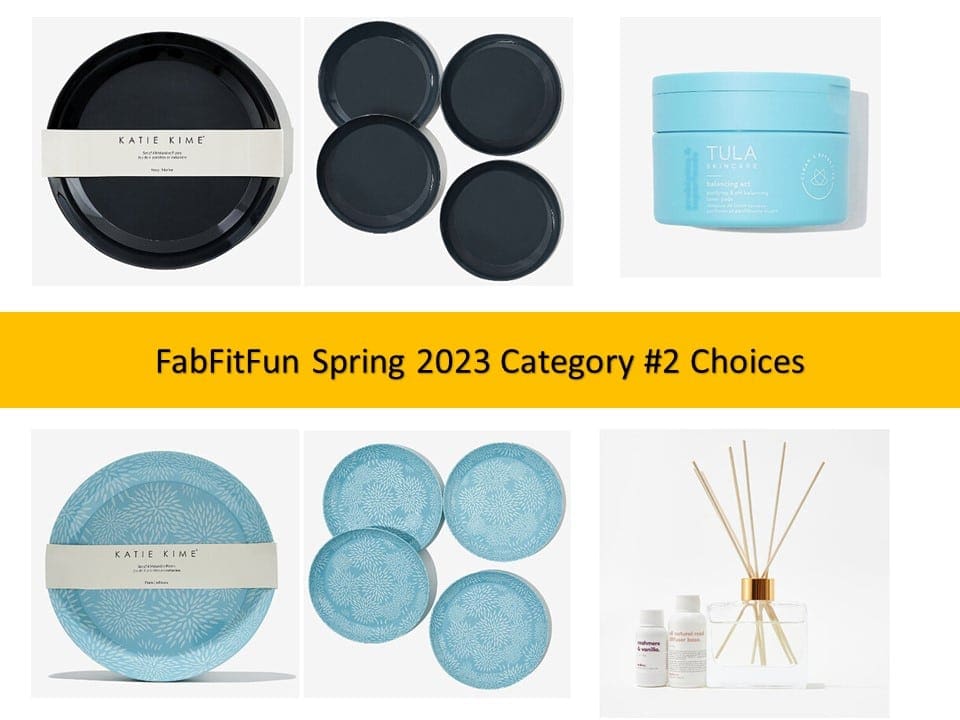 FabFitFun Spring 2023 Customization #2 Choices