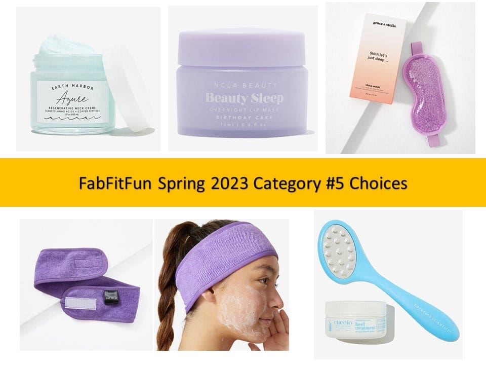FabFitFun Spring 2023 Customization #5 Choices