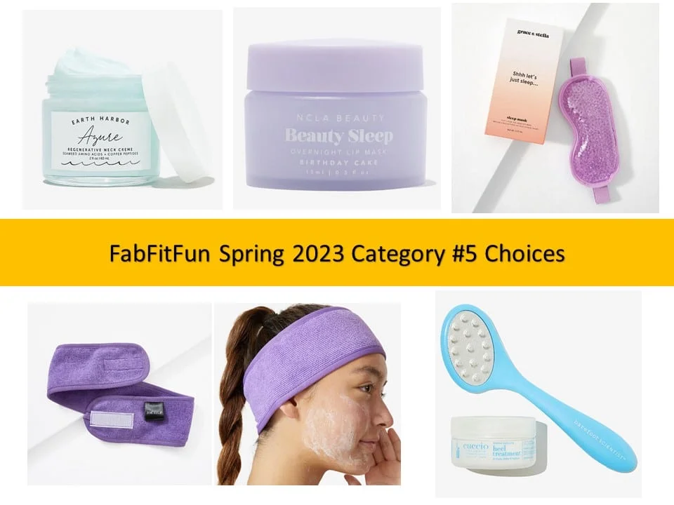 FabFitFun Spring 2023 Customization #5 Choices FabFitFun Spring 2023 Customization #5 Choices