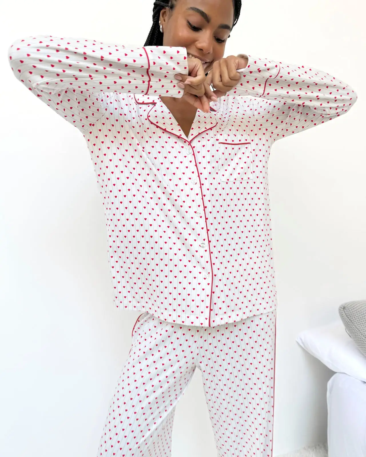 Splendid Holiday Hearts Flora Pillowsoft Sleep Set